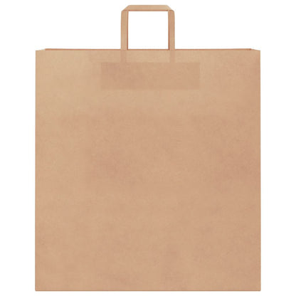 Papiertragetaschen 50 Stk. mit Henkeln Braun 45x17x48 cm