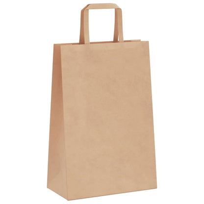 Papiertragetaschen 250 Stk. mit Henkeln Braun 21x11x31 cm