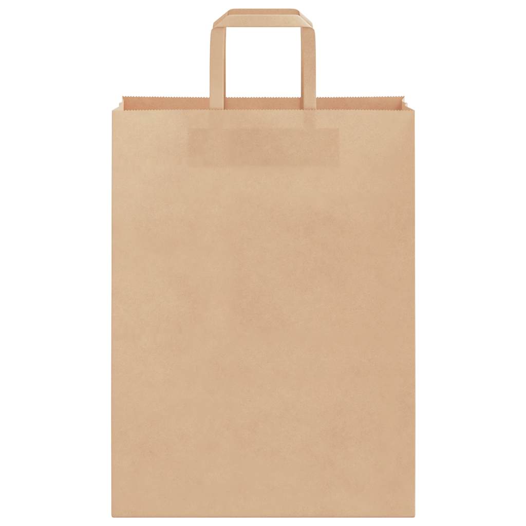 Papiertragetaschen 250 Stk. mit Henkeln Braun 26x12x35 cm