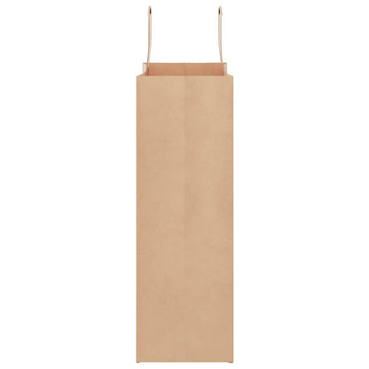 Papiertragetaschen 250 Stk. mit Henkeln Braun 26x12x35 cm