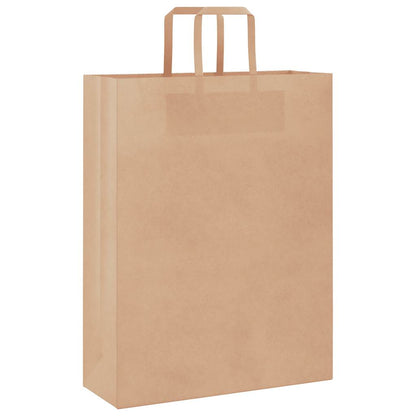Papiertragetaschen 250 Stk. mit Henkeln Braun 32x12x42 cm