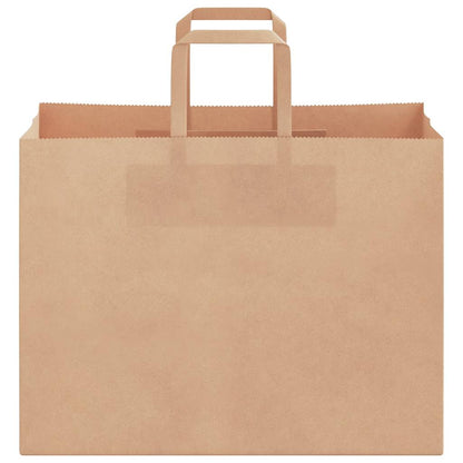 Papiertragetaschen 250 Stk. mit Henkeln Braun 32x17x25 cm