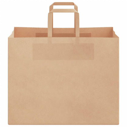 Papiertragetaschen 250 Stk. mit Henkeln Braun 32x22x24 cm