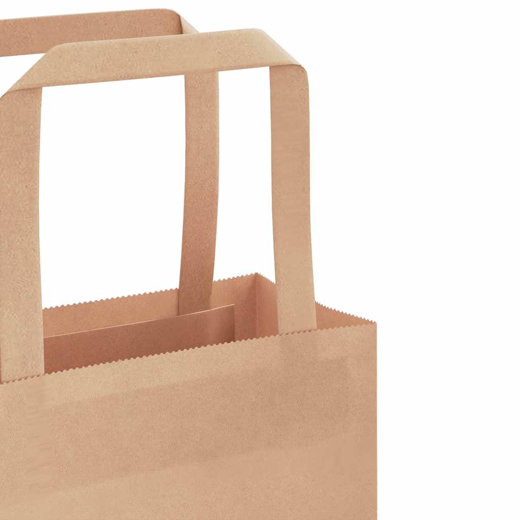 Papiertragetaschen 250 Stk. mit Henkeln Braun 32x22x24 cm
