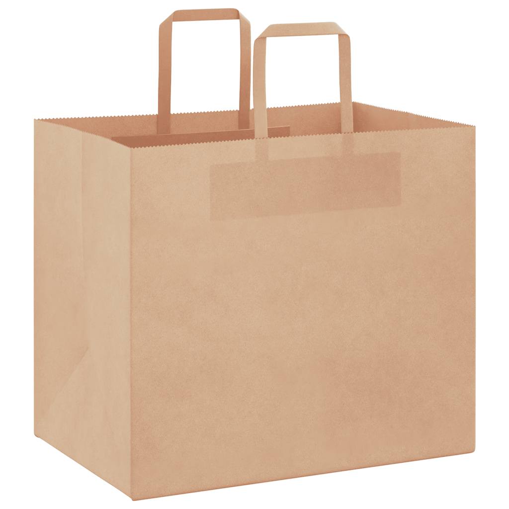 Papiertragetaschen 250 Stk. mit Henkeln Braun 32x22x28 cm
