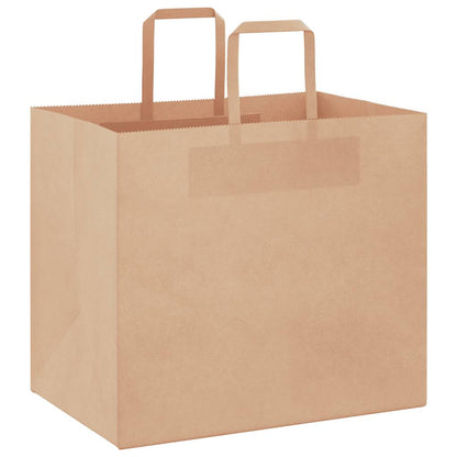 Papiertragetaschen 250 Stk. mit Henkeln Braun 32x22x28 cm