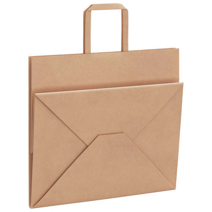 Papiertragetaschen 250 Stk. mit Henkeln Braun 32x22x28 cm