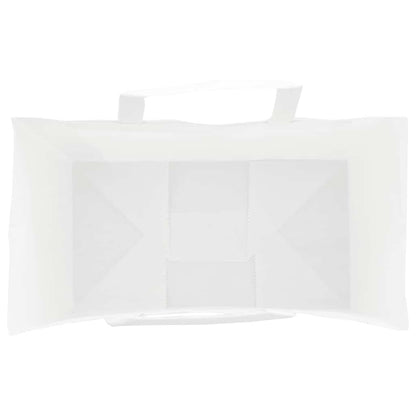 Papiertragetaschen 50 Stk. mit Henkeln Weiß 15x8x21 cm