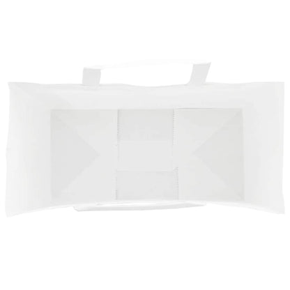 Papiertragetaschen 50 Stk. mit Henkeln Weiß 18x8x22 cm