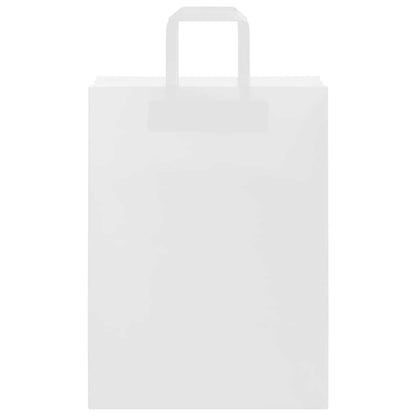 Papiertragetaschen 50 Stk. mit Henkeln Weiß 26x12x35 cm