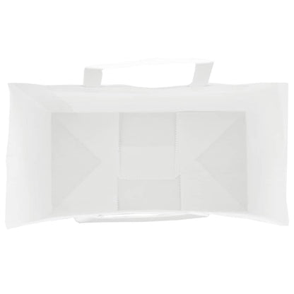Papiertragetaschen 50 Stk. mit Henkeln Weiß 32x17x25 cm