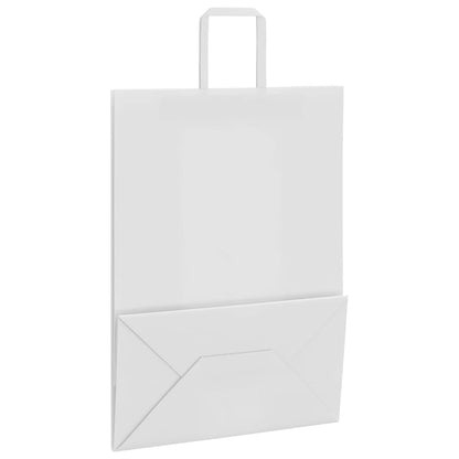 Papiertragetaschen 50 Stk. mit Henkeln Weiß 32x17x44 cm