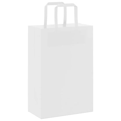 Papiertragetaschen 250 Stk. mit Henkeln Weiß 21x11x31 cm