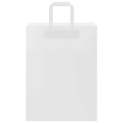 Papiertragetaschen 250 Stk. mit Henkeln Weiß 26x12x35 cm