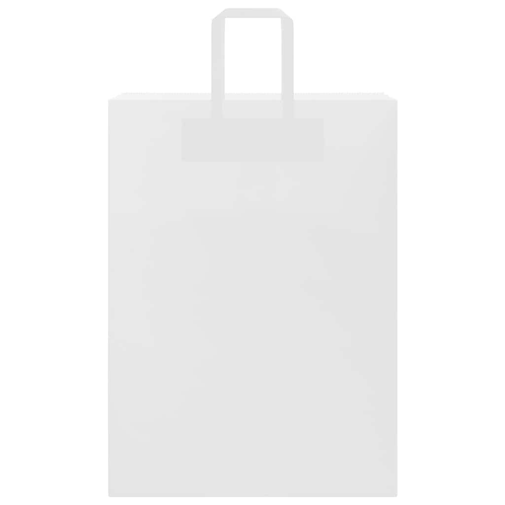 Papiertragetaschen 250 Stk. mit Henkeln Weiß 32x17x44 cm