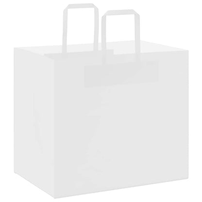 Papiertragetaschen 250 Stk. mit Henkeln Weiß 32x22x28 cm