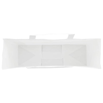Papiertragetaschen 250 Stk. mit Henkeln Weiß 54x15x49 cm