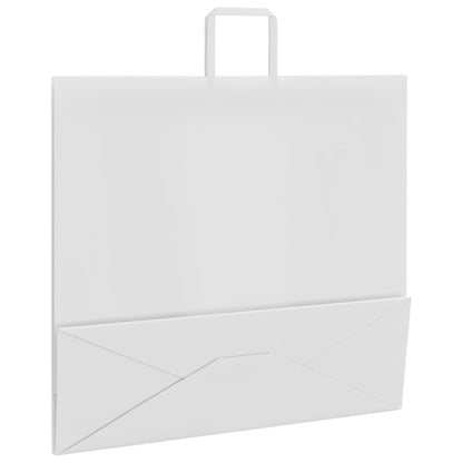 Papiertragetaschen 250 Stk. mit Henkeln Weiß 54x15x49 cm