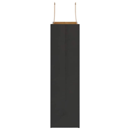 Papiertragetaschen 50 Stk. mit Henkeln Schwarz 32x12x42 cm