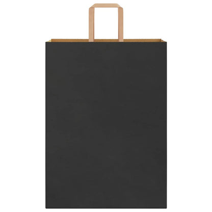 Papiertragetaschen 50 Stk. mit Henkeln Schwarz 32x17x44 cm
