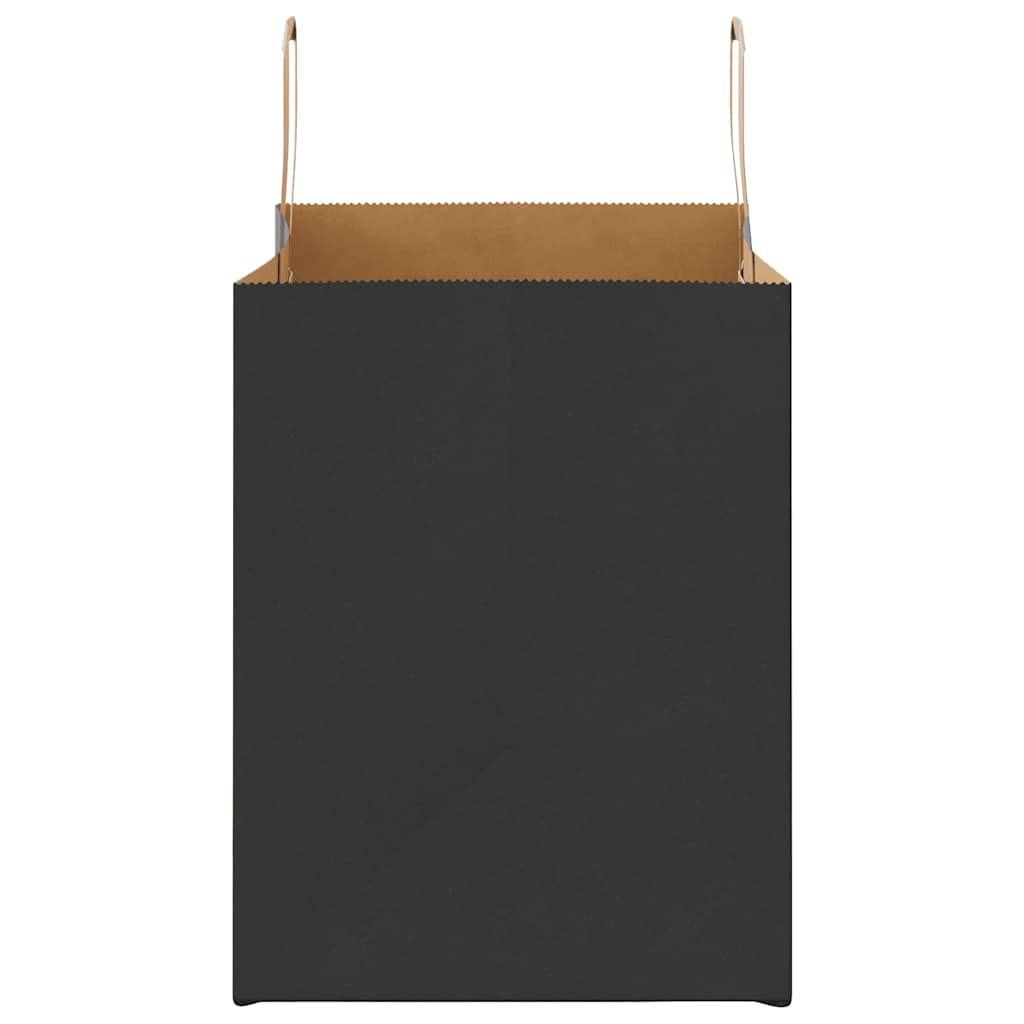 Papiertragetaschen 50 Stk. mit Henkeln Schwarz 32x22x28 cm
