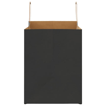 Papiertragetaschen 50 Stk. mit Henkeln Schwarz 32x22x28 cm