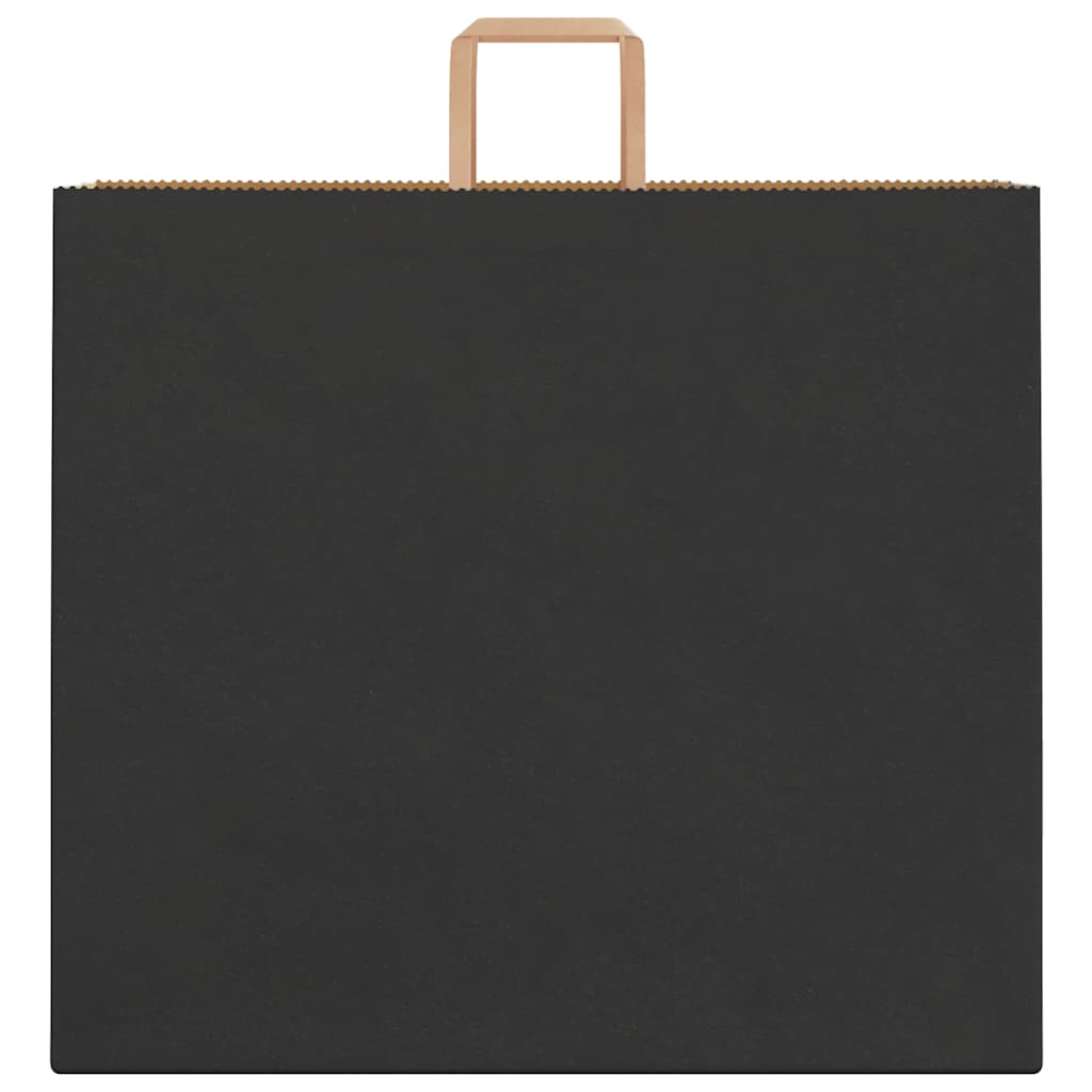 Papiertragetaschen 50 Stk. mit Henkeln Schwarz 54x15x49 cm