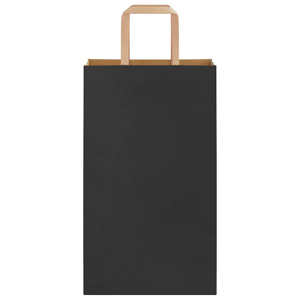Papiertragetaschen 250 Stk. mit Henkeln Schwarz 21x11x36 cm