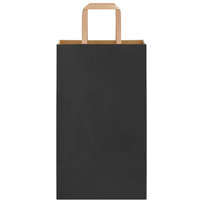 Papiertragetaschen 250 Stk. mit Henkeln Schwarz 21x11x36 cm