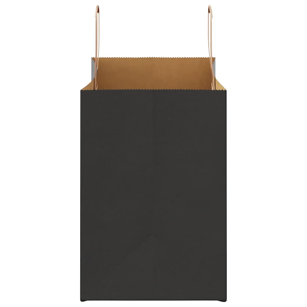 Papiertragetaschen 250 Stk. mit Henkeln Schwarz 32x17x25 cm