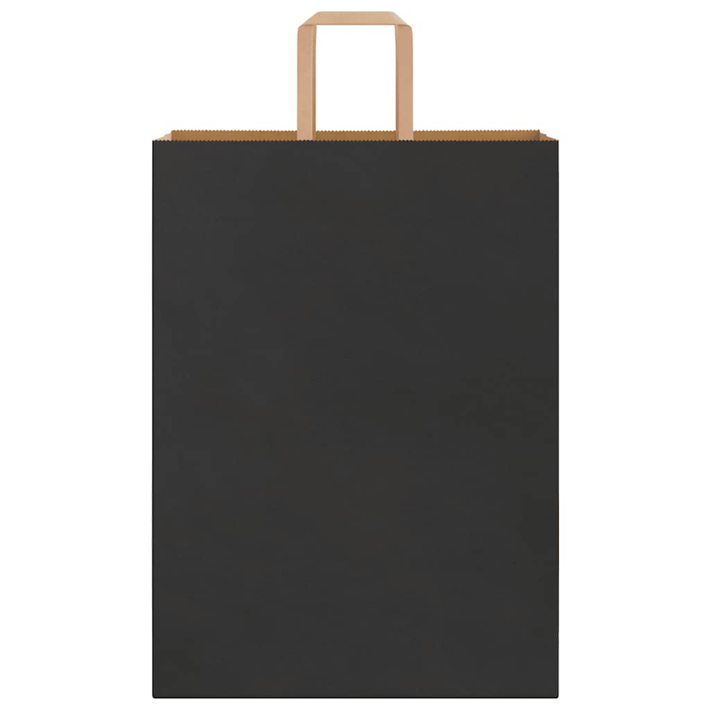 Papiertragetaschen 250 Stk. mit Henkeln Schwarz 32x17x44 cm