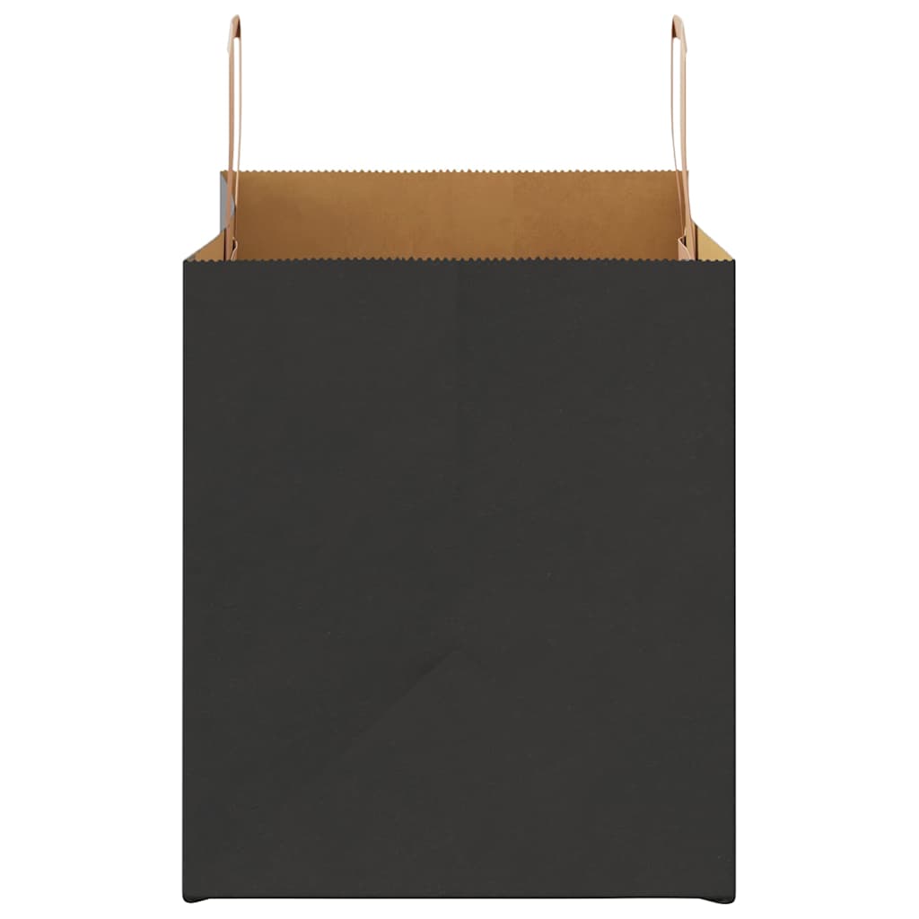 Papiertragetaschen 250 Stk. mit Henkeln Schwarz 32x22x24 cm