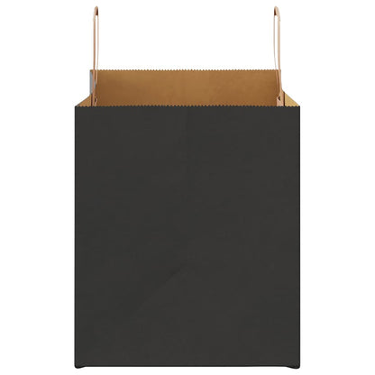 Papiertragetaschen 250 Stk. mit Henkeln Schwarz 32x22x24 cm