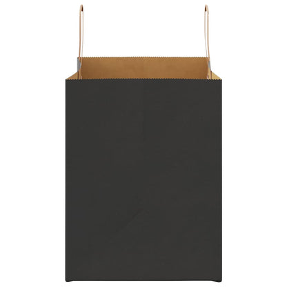 Papiertragetaschen 250 Stk. mit Henkeln Schwarz 32x22x28 cm
