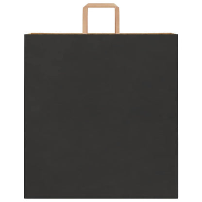 Papiertragetaschen 250 Stk. mit Henkeln Schwarz 45x17x48 cm