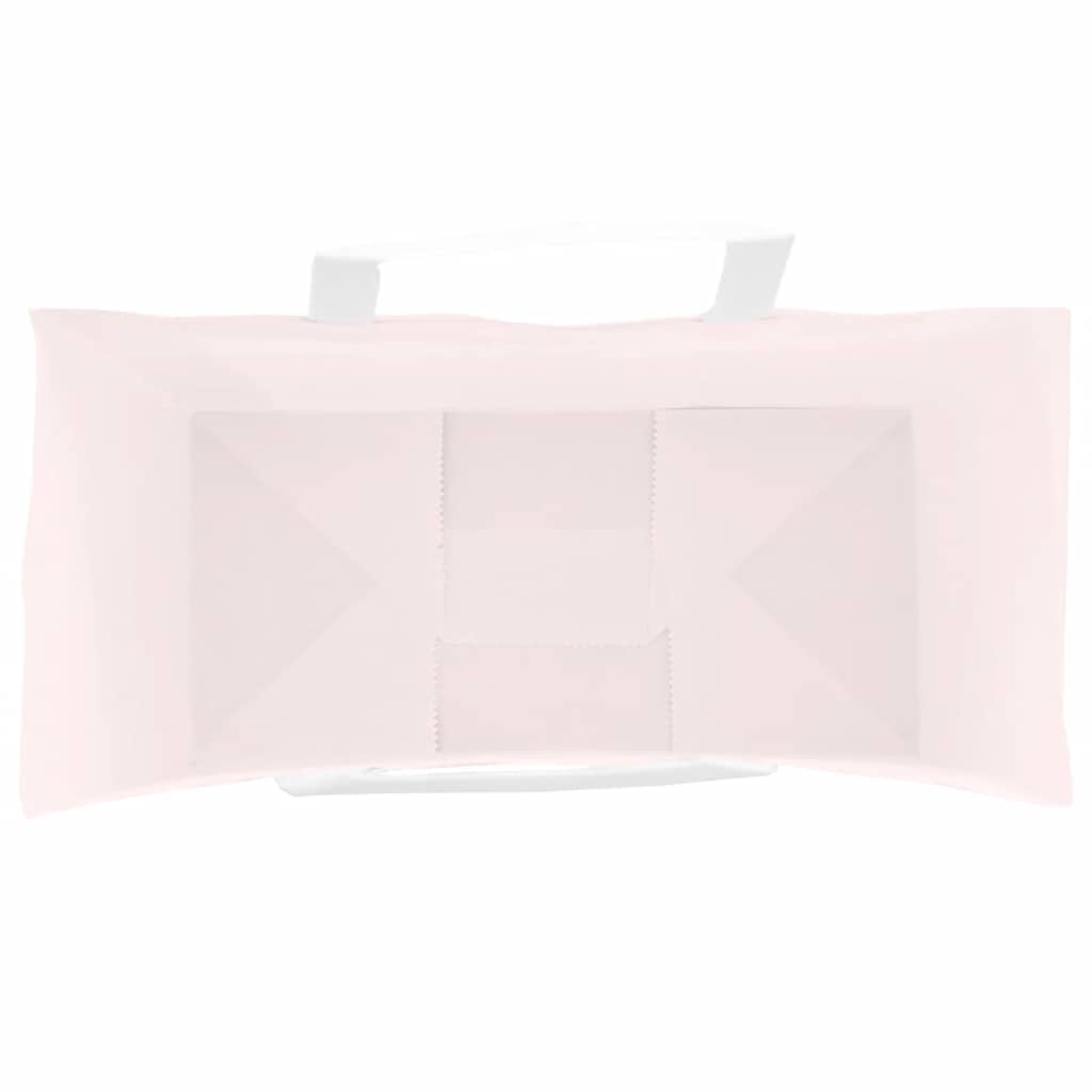 Papiertragetaschen 50 Stk. mit Henkeln Rosa 18x8x22 cm