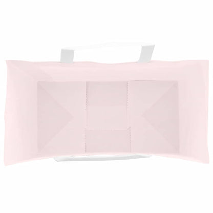 Papiertragetaschen 50 Stk. mit Henkeln Rosa 32x17x25 cm