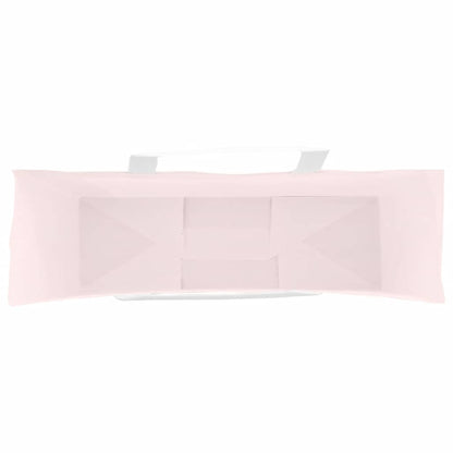 Papiertragetaschen 50 Stk. mit Henkeln Rosa 54x15x49 cm