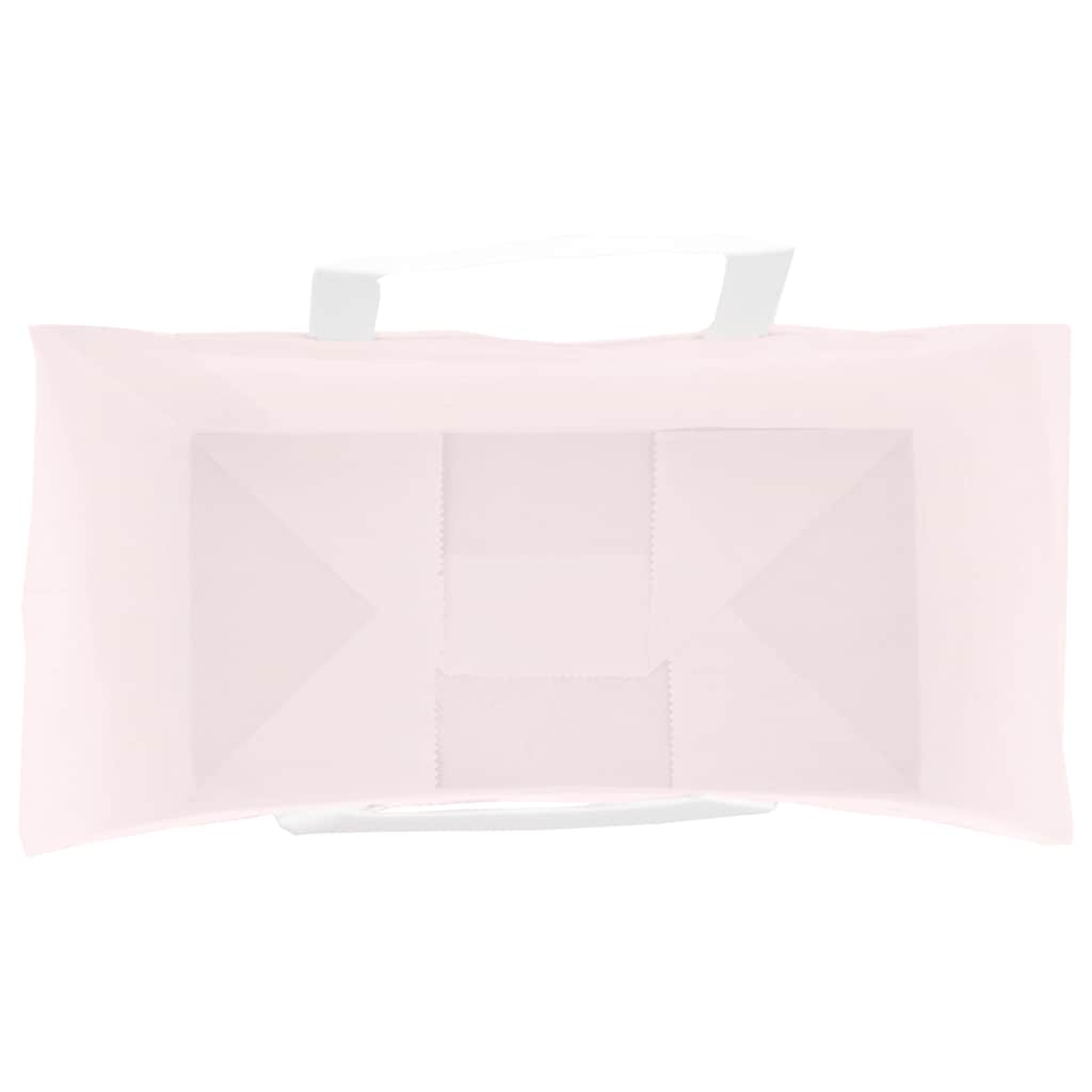 Papiertragetaschen 250 Stk. mit Henkeln Rosa 21x11x31 cm