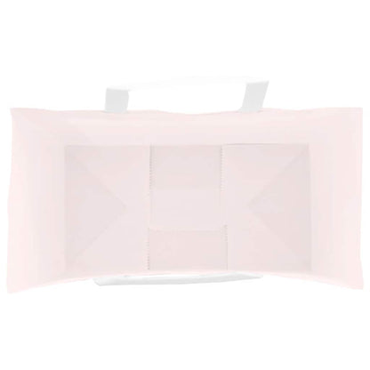 Papiertragetaschen 250 Stk. mit Henkeln Rosa 21x11x36 cm