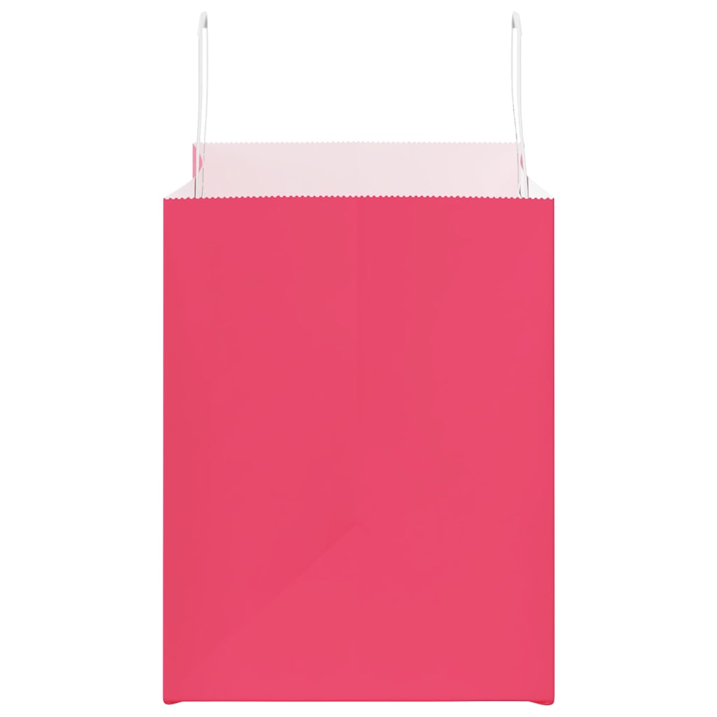 Papiertragetaschen 250 Stk. mit Henkeln Rosa 32x22x28 cm