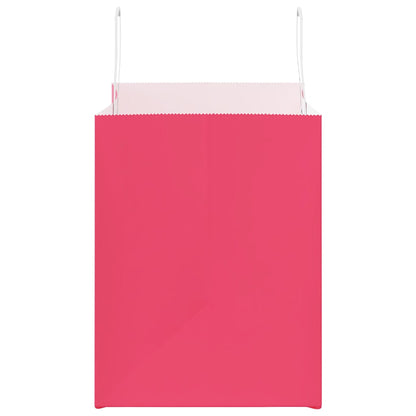 Papiertragetaschen 250 Stk. mit Henkeln Rosa 32x22x28 cm