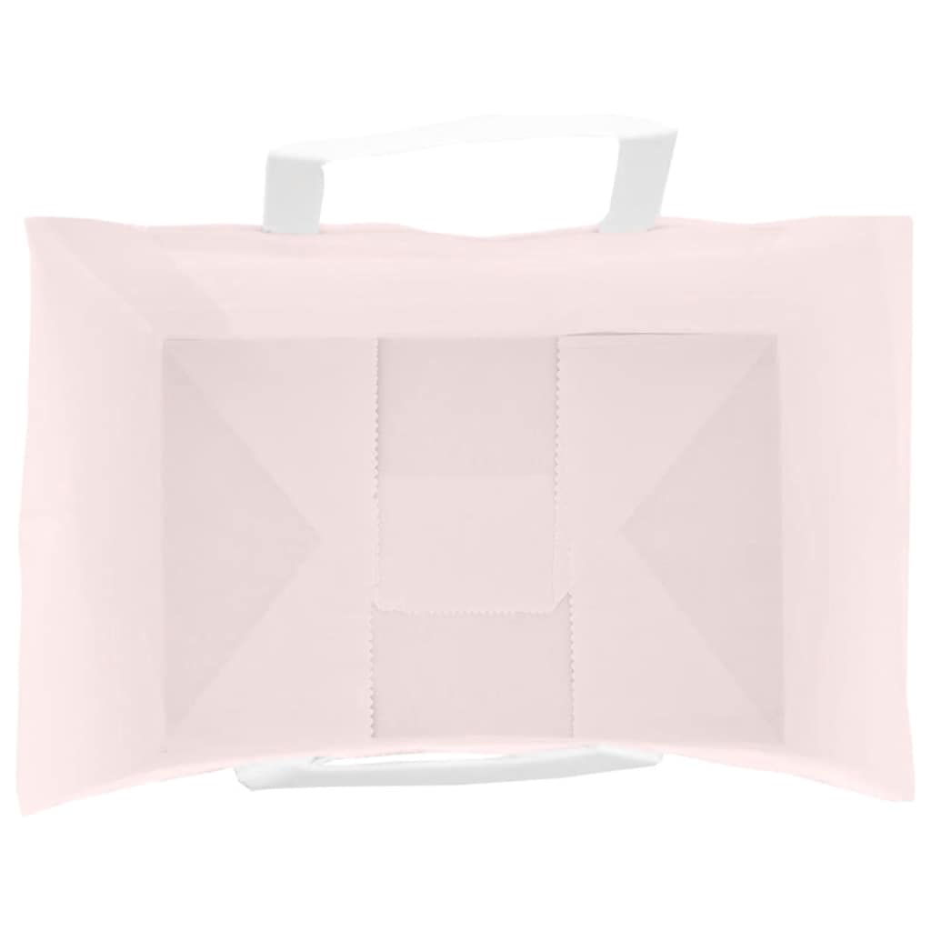 Papiertragetaschen 250 Stk. mit Henkeln Rosa 32x22x28 cm