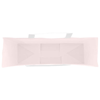 Papiertragetaschen 250 Stk. mit Henkeln Rosa 54x15x49 cm