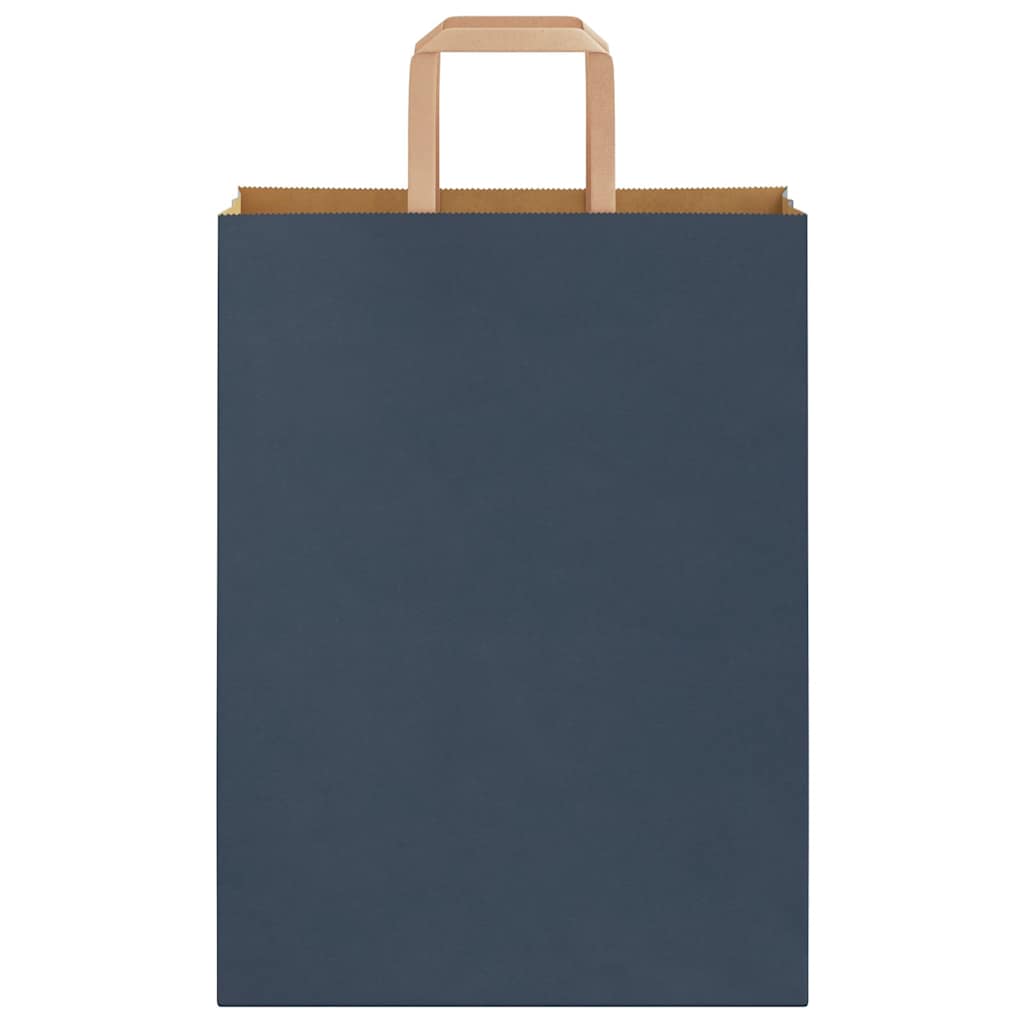 Papiertragetaschen 50 Stk. mit Henkeln Blau 26x12x35 cm