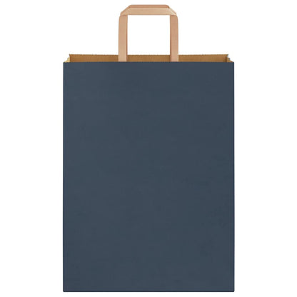 Papiertragetaschen 50 Stk. mit Henkeln Blau 26x12x35 cm
