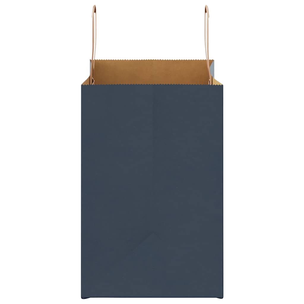 Papiertragetaschen 50 Stk. mit Henkeln Blau 26x17x25 cm