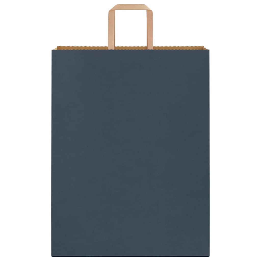 Papiertragetaschen 50 Stk. mit Henkeln Blau 32x12x42 cm
