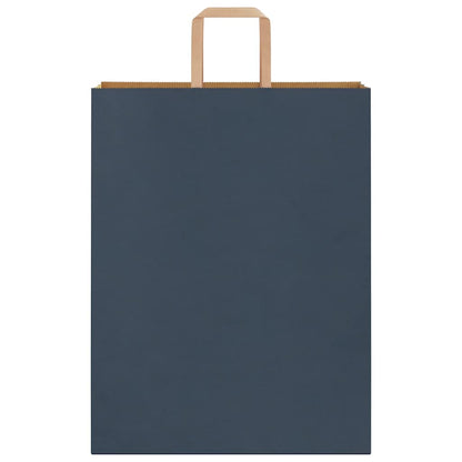 Papiertragetaschen 50 Stk. mit Henkeln Blau 32x12x42 cm
