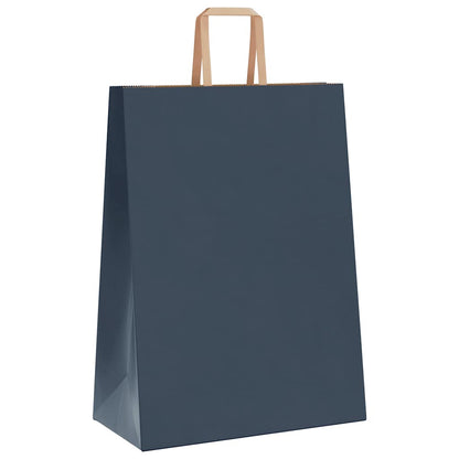 Papiertragetaschen 50 Stk. mit Henkeln Blau 32x17x44 cm